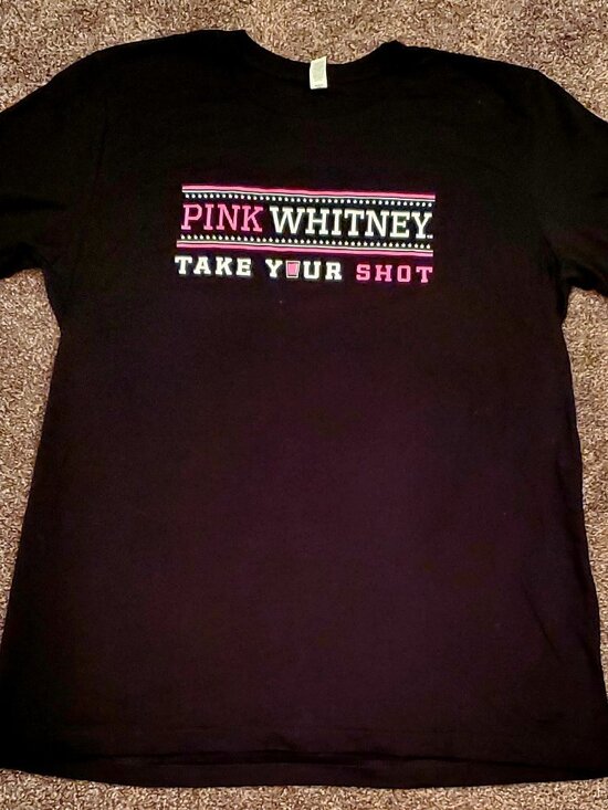 Pink Whitney Black T-Shirt - Picture 1 of 2